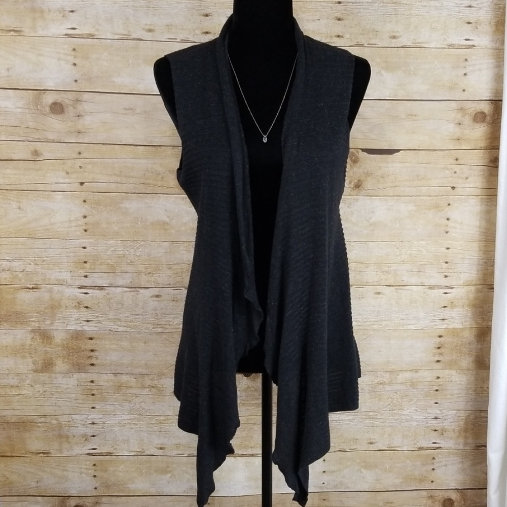 Eileen Fisher Linen Blend Drape Vest